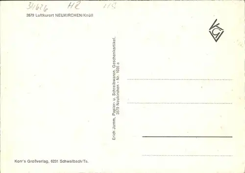 Neukirchen Knuellgebirge Ortsansicht mit Kirche Luftkurort Kat. Neukirchen