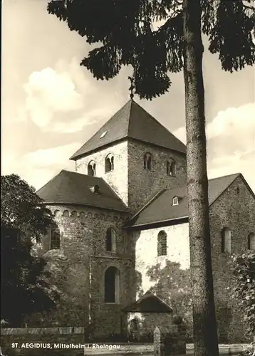 Mittelheim Rheingau Basilika St. Aegidius Kat. Oestrich Winkel