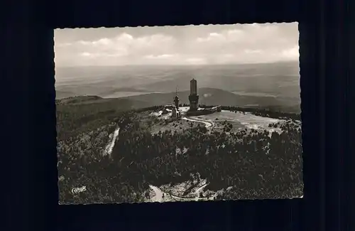 Feldberg Taunus Grosser Feldberg Fernmelde  Fernseh  und UKW Sender Westerwald Lahntal Rhein Fliegeraufnahme Kat. Schmitten