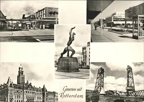 Rotterdam Teilansichten Monument Ossip Zadkines Kat. Rotterdam