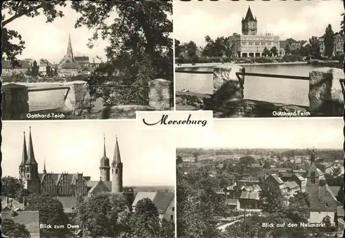 Merseburg Saale Gotthardteich Dom Neumarkt Kat. Merseburg