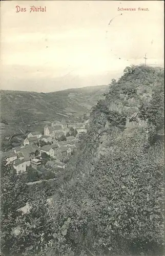 Altenahr Panorama Schwarzes Kreuz Kat. Altenahr