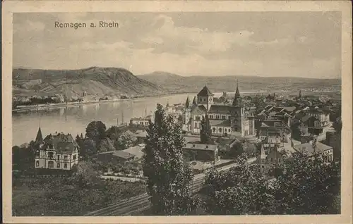 Remagen Rhein Panorama Kat. Remagen