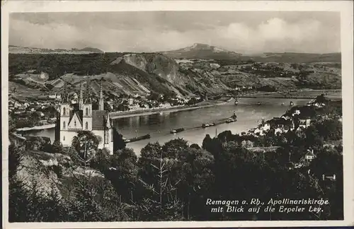 Remagen Rhein Panorama Apollinariskirche Kat. Remagen