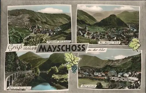 Mayschoss Panorama Ahrtal Kat. Mayschoss