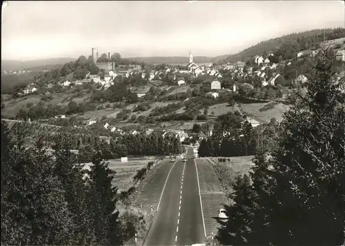 Oberreifenberg Panorama mit Strasse Kat. Schmitten