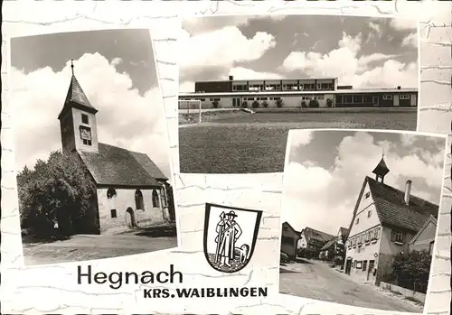 Hegnach Kirche Wappen Kat. Waiblingen