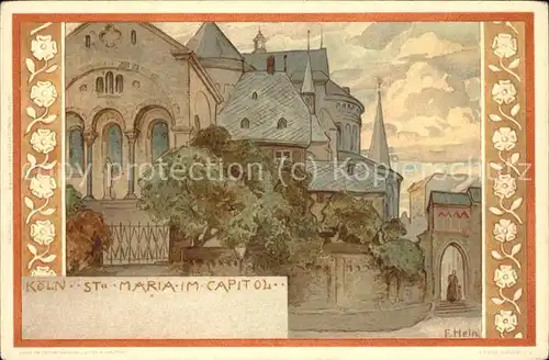 Koeln Rhein Maria Im Capitol (Kuenstlerkarte v.Franz Hein Kat. Koeln