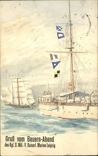 Leipzig Bauern Abend des Kgl.S.Mil. V.Kaiserl.Marine Kat. Leipzig