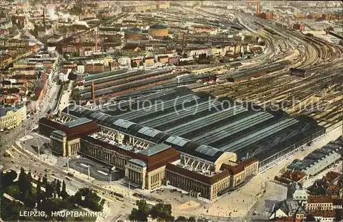 Leipzig Hauptbahnhof (Luftaufnahme) Kat. Leipzig