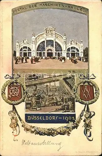 Duesseldorf Ausstellung 1912 (Portal der Maschinen Halle) Kat. Duesseldorf