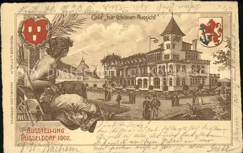 Duesseldorf Ausstellung 1912 (Cafe "zur schoenen Aussicht" Kat. Duesseldorf