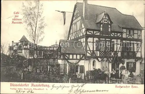 Duesseldorf Ausstellung 1912 (Cafe zur schoenen Aussicht u.Bacharacher Haus) Kat. Duesseldorf