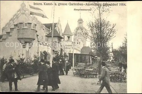 Duesseldorf Int.Kunst  u.grosse Gartenbau Ausstellung 1904 (Hauptrestaurant) Kat. Duesseldorf