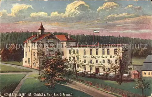 Oberhof Thueringen Hotel Englischer Hof Kat. Oberhof Thueringen