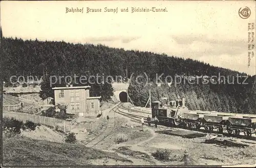 Blankenburg Harz Bahnhof Braune Sumpf u.Bielstein Tunnel Kat. Blankenburg