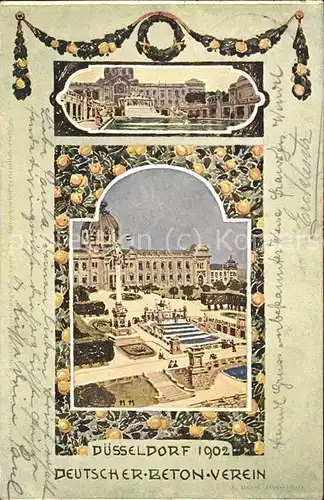 Duesseldorf Ausstellung 1902 (Deutscher Beton Verein) Kat. Duesseldorf