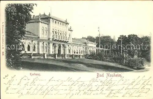 Bad Nauheim Kurhaus Reliefdruck Kat. Bad Nauheim