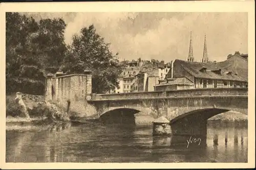 Bayonne Pyrenees Atlantiques vue du Pont du Genie / Bayonne /Arrond. de Bayonne