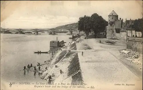 Nevers Nievre Tour Goguin
Pont du Chemin de fFer
 / Nevers /Arrond. de Nevers