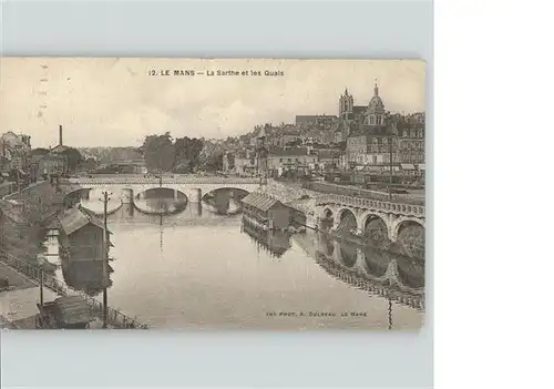 Le Mans Sarthe Sarthe Quais Bruecke / Le Mans /Arrond. du Mans