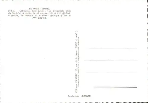 Le Mans Sarthe Cathedrale Saint Julien / Le Mans /Arrond. du Mans