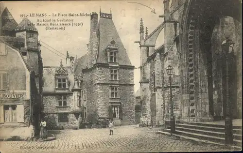 Le Mans Sarthe Le Mans Place Saint-Michel Maison Renaissance Fond Grabatoir * / Le Mans /Arrond. du Mans