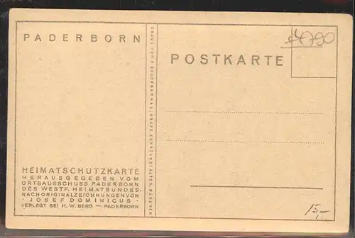 Paderborn Portal Jesuitenkirche Kuenstlerkarte Kat. Paderborn