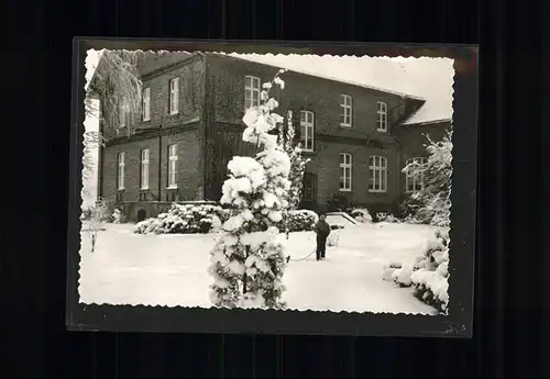 Bad Rothenfelde Pension "Haus Temme" Weihnachtskarte Kind im Schnee Kat. Bad Rothenfelde