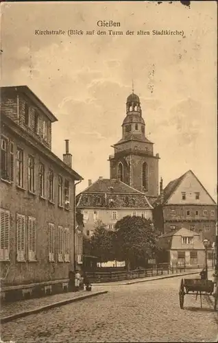 Giessen Lahn Kirchstrasse alten Stadtkirche Turm / Giessen /Giessen LKR