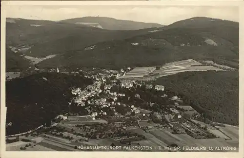 Falkenstein Taunus Fliegeraufnahme Feldberg Altkoenig Kat. Koenigstein im Taunus