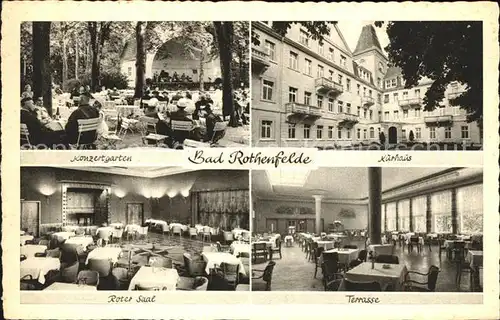 Bad Rothenfelde Konzert Kuerhaus Terrasse Roter Saal  Kat. Bad Rothenfelde
