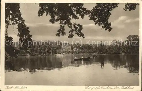 Bad Nauheim Teichhaus Boot  Kat. Bad Nauheim