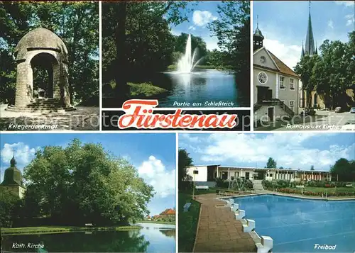 Fuerstenau Osnabrueck Kriegerdenkmal Freibad Rathaus  / Fuerstenau /Osnabrueck LKR