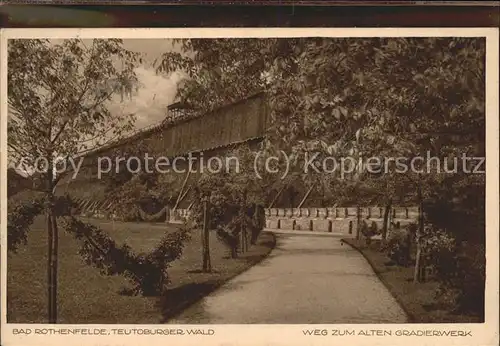 Bad Rothenfelde Weg zum alten Gradierwerk Kat. Bad Rothenfelde