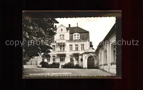 Bad Rothenfelde Sanatorium Nollmann Kat. Bad Rothenfelde