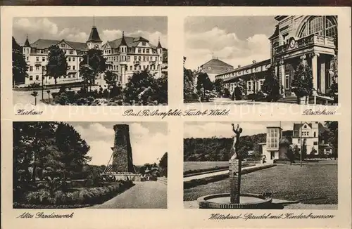 Bad Rothenfelde Badehaus Kurhaus Gradierwerk Kinderbrunnen Kat. Bad Rothenfelde