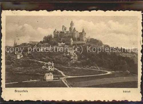 Braunfels Schloss Braunfels Litho Kat. Braunfels