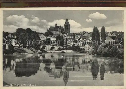 Wetzlar Lahnbruecke mit Dom Kat. Wetzlar