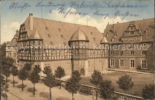 Giessen Lahn Alts Schloss mit alter Kaserne Feldpost / Giessen /Giessen LKR
