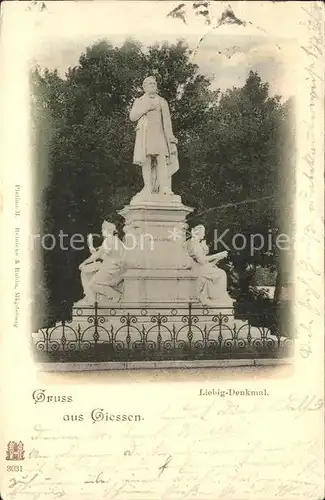 Giessen Lahn Liebig Denkmal / Giessen /Giessen LKR