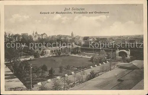 Bad Salzuflen Kurpark Musikpavillon Gradierwerk  Kat. Bad Salzuflen