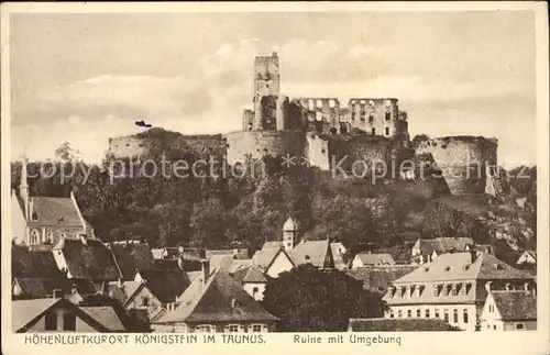 Koenigstein Taunus Ruine mit Umgebung Kat. Koenigstein im Taunus