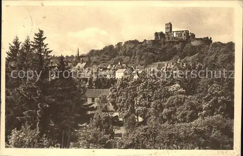 Koenigstein Taunus Panorama mit Ruine Kat. Koenigstein im Taunus