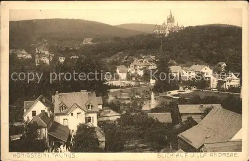 Koenigstein Taunus Panorama mit Villa Andreae Kat. Koenigstein im Taunus