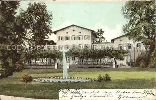 dg30003 Bad Soden Taunus Kurhaus Kategorie. Bad Soden am Taunus Alte Ansichtskarten