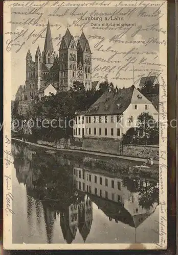 Limburg Lahn Dom Landratsamt Lahn Kat. Limburg a.d. Lahn