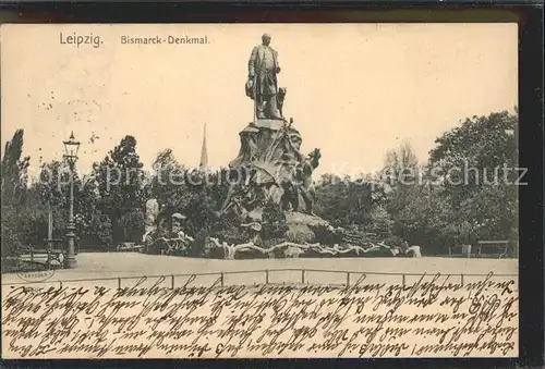 Leipzig Bismarck-Denkmal / Leipzig /Leipzig Stadtkreis
