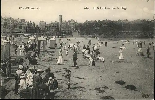 hw05869 Dinard Ille et Vilaine Bretagne Plage Kategorie. Dinard Alte Ansichtskarten