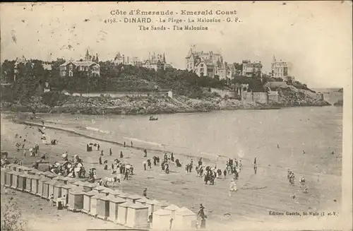 hw09315 Dinard Ille et Vilaine Bretagne Plage  Kategorie. Dinard Alte Ansichtskarten